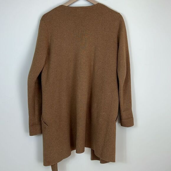 J. Crew Juliette Collarless Sweater Blazer Cardigan Women XSmall Brown - Picture 5 of 10